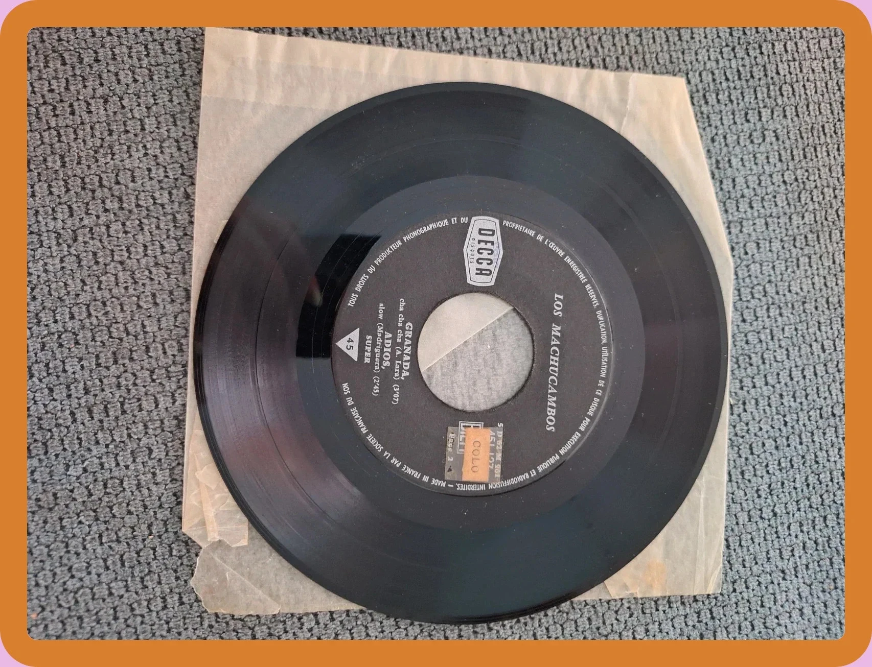 Vinyle 45 Tours EP - Los Machucambos - Granada - DECCA – photo 4